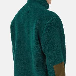 แจ็กเก็ตขนแกะเชอร์ปาแบบมีซิปด้านหน้าสำหรับผู้ชายเนื้อผ้าเลือนและตัดตรงพอดีสำหรับกลางแจ้งและการเดินทางที่อบอุ่นมีสไตล์ - Product Image 4