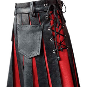 Meilleur Kilt en cuir traditionnel musical au design personnalisé pour dames Dernier design Votre propre logo Kilt en cuir pour femmes - Product Image 5
