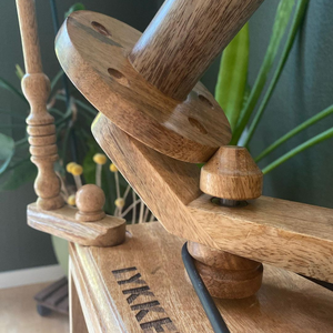 Lichtenberg Yarn machine Winder-Grand enrouleur de fil en bois pour tricoter le crochet Fabriqué à la main-manuel gratuit et marque personnalisée - Product Image 6