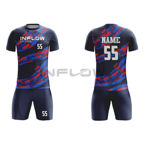 Maillots de football pour hommes en polyester 100% imprimé, respirants, à manches courtes, style hiver, avec service OEM - Product Image 2