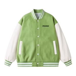 Veste universitaire décontractée en laine coupe ajustée pour hommes Parka de baseball à la mode avec style Letterman - Product Image 3