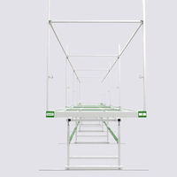 Table hydroponique à hauteur réglable Reinfa-Support mobile monocouche pour la culture des fraises et du chanvre