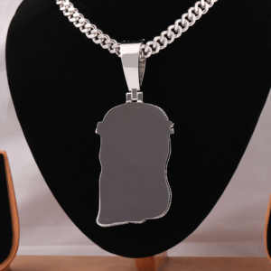Jesús Cristo retrato Moissanite personalizado diamante colgante 925 plata esterlina completo helado Moissanite colgante regalo para él - Product Image 5