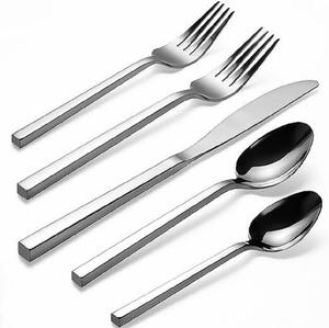 Ensemble de couverts en acier inoxydable d'excellente qualité avec ensemble de couverts polis miroir Passe au lave-vaisselle Couverts de haute qualité - Product Image 1