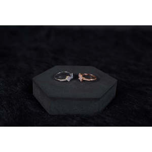 Platinum Geometric Oval Cut Natural Stone <b>Adjustable</b> <b>Ring</b>-Romantic Everyday Wear - Product Image 2