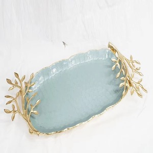 Plateau de service à salade de fruits de Style luxueux meilleur Design plateau de service de Fruits en métal décoratif fabriqué à la main pour plateau d'utilisation de cuisine - Product Image 2