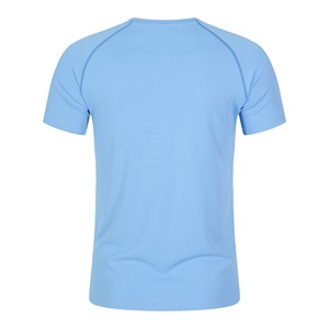 T-shirt à coupe sèche personnalisé 100% polyester respirant Gym impression Logo T-shirt de sport hommes T-shirt uni pour hommes livraison DDP - Product Image 6