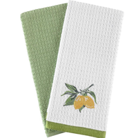 Serviettes de cuisine ORCHID 100% coton biologique écologiques, tissées, séchage rapide, motifs gaufrés et de golf, logo personnalisé, vente en gros