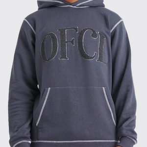 Survêtement d'entraînement en polaire pour hommes, pull à capuche, vêtements de sport 100% coton pour le jogging d'hiver, ensemble de deux pièces - Product Image 3