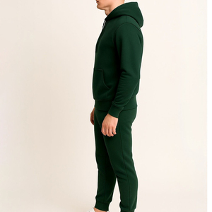 Survêtement d'hiver pour homme, taille plus, personnalisable - 100% coton, uniforme de sport, fabricant de commandes en gros OEM/ODM - Product Image 3