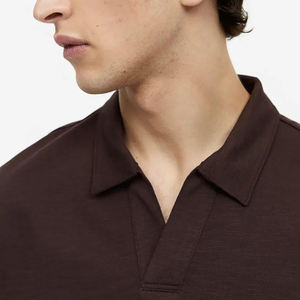 Coton pour chemise, broderie de logo personnalisée, imprimé, anti-froissement, poche, séchage rapide, golf pour chemises pour hommes, vente en gros - Product Image 6