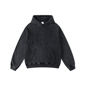 เสื้อมีฮู้ดสำหรับผู้ชายผ้าคอตตอนผสมกรดซักเสื้อผ้าเนื้อนิ่มระบายอากาศได้ดี - Product Image 5