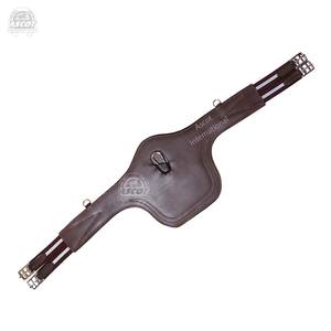 อุปกรณ์ขี่ม้าหนังแท้สำหรับขี่ม้าผ้าขนแกะสีน้ำตาลดำ - Product Image 5