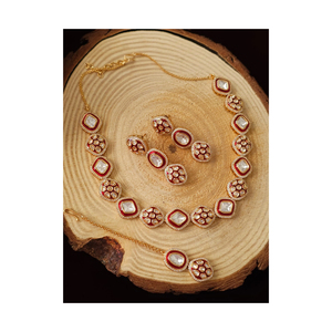 Le meilleur ensemble de bijoux de mariage Kundan pour robe indienne pour dames au prix le plus bas de gros - Product Image 5