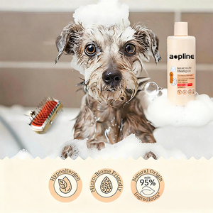 Shampooing pour chiens en marque propre, hypoallergénique, pour peaux sensibles, formule végétalienne biologique, aloès vera fermenté, sébum, chiens et chats, toutes saisons - Product Image 3