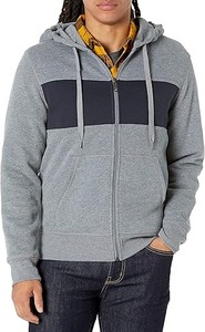 Heavyweight Boxy Zip-Up Sudadera con capucha 100% algodón Patrón sólido Logotipo frontal Servicio OEM para la temporada de invierno - Product Image 6