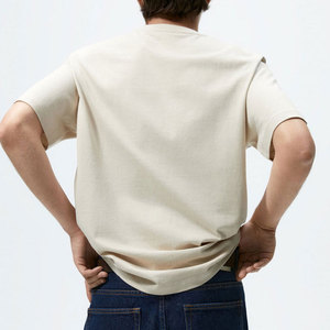 T-shirt surdimensionné pour hommes Prix de gros T-shirt surdimensionné pour hommes 100% coton T-shirt surdimensionné pour hommes - Product Image 3