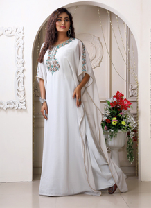 Modern Moroccan Islamic Kaftan for Women Long Floor-Length Beach Dress with Breathyable Long Sleeve ODM <b>Supply</b> - Product Image 2