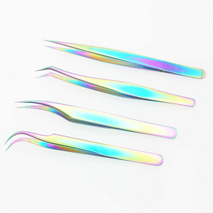 Pince à cils pour extension de cils Logo personnalisé de haute qualité Volume de cils professionnel Pince à épiler Fournitures pour cils - Product Image 1