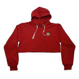 Sudadera con capucha recortada de algodón 100% de peso pesado para mujer, sudadera de gran tamaño amigable con el invierno, cuello con capucha y logotipo bordado en el pecho personalizado - Product Image 1