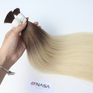 Extensiones de cabello a granel Producto más vendido 2024 Ombre Rubio colores alta calidad Doble dibujado - Product Image 3