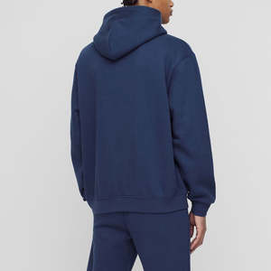 Sweat à capuche unisexe en molleton 100% coton de haute qualité, 400 GSM, surdimensionné, automne, broderie 3D, logo personnalisé, poids lourd, pour homme - Product Image 2