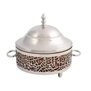 Fournitures pour hôtels et restaurants, chauffe-plats en métal, forme ronde, design de casserole, décoration de mariage et d'événements, chauffe-plats - Product Image 4