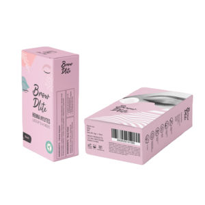 Exportateur de kits de maquillage de teinture pour cheveux naturels All-Country Ensemble de couleurs au henné pour sourcils sous forme de poudre Rehausseurs de sourcils - Product Image 1