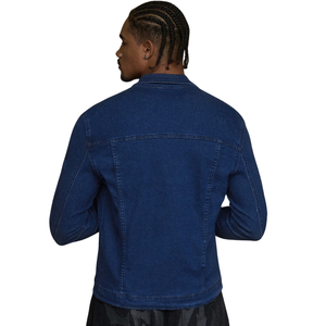 Mens Autumn Washed Distressed Denim <b>Jacket</b> 100% Cotton Button Front Long Sleeve Casual <b>Trucker</b> Breathable Windproof Quick Dry - Product Image 2