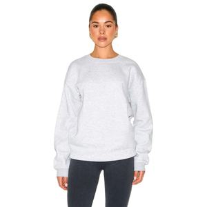 Suéter holgado moderno al por mayor para mujer, Sudadera ligera de algodón polar mezcla relajada con estampado personalizado - Product Image 1