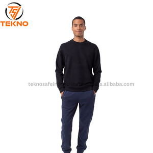 Vente en gros 100% coton sweats col rond épais polaire hiver personnalisé imprimé solide Designer motif brodé Logo pour hommes OEM - Product Image 3