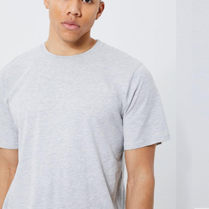 Chemises ras du cou à manches courtes en coton pour hommes Tops athlétiques T-shirts surdimensionnés - Product Image 1