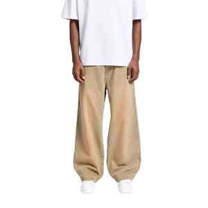 Service OEM Jeans Baggy pour Hommes Streetwear Denim Lourd Personnalisé Pantalons Baggy pour Hommes Jeans Vintage Large Jambes Délavés à la Boue - Product Image 6