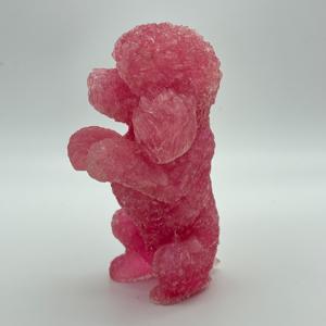 La plus belle pierre naturelle de quartz fraise sculpture de chien Feng Shui article de décoration intérieure en pierre précieuse organique rose décoration - Product Image 2