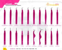 Fournisseur de pinces à épiler en acier inoxydable de haute qualité, pinces à épiler courbées pour volume, outils de précision pour extensions de cils
