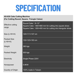 Hot-Selling Atlas Star Multifunctional Cake Cutting Machine Touch Screen Digital Panel Programmable Memory High Productivity - Product Image 2
