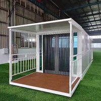 Maison préfabriquée pliable moderne et innovante BST, style tendance, conception résistante aux intempéries, maison portable multi-unités personnalisée