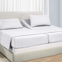 Ensemble de draps de lit 4 pièces, 1500 fils, résistant à la décoloration, qualité égyptienne, Ultra doux, luxueux, comprend un drap plat