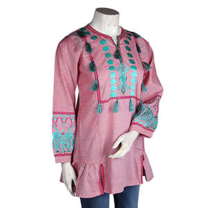 เสื้อปักลายผู้หญิง - สีชมพูอ่อน - Product Image 1