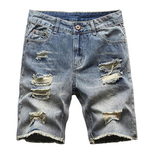 Shorts Premium con Efecto Desgastado para Hombre, Ropa Casual de Verano, Material Suave y Duradero con Diseño Urbano y Elegante - Product Image 1