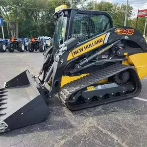 Efficient Compact Track Skid Steer Loader New Holland C345 With Bucket For Sale