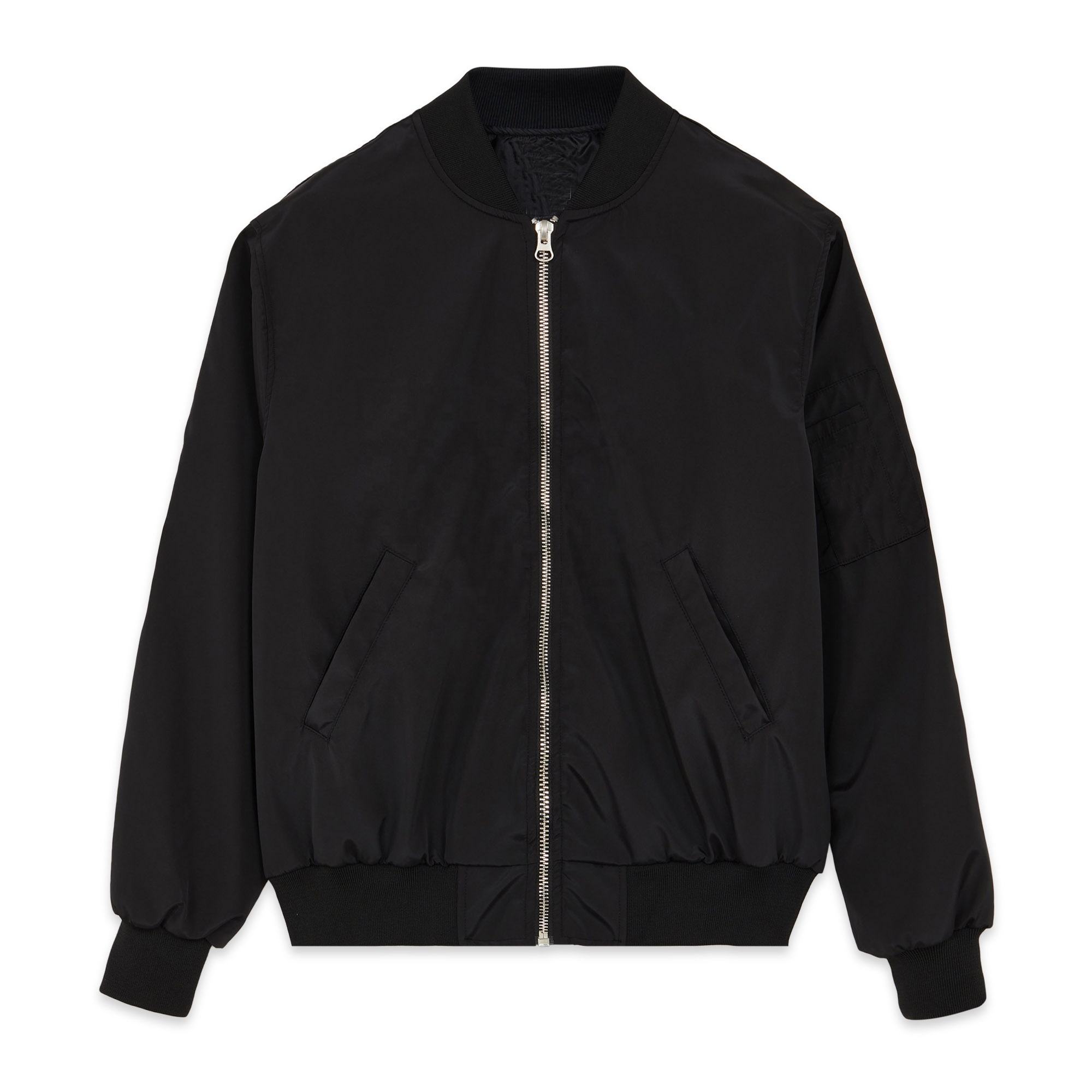 Wholesale 2025 Customized Logo Designer Men's Winter Satin Bomber