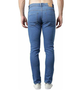 Pantalons en jean personnalisés de haute qualité pour hommes, couleur unie, jeans tendance sur mesure, prix OEM pas cher. - Product Image 2