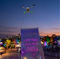 Écran LED pour drone extérieur, léger, affichage numérique volant pour la publicité événementielle et le marketing scénique