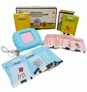 Lecteur de livres électroniques éducatif pour bébés de 2 ans, 112 pièces, en plastique, fonctionnant sur piles, jouet d'apprentissage électronique tactile en <span class=keywords><strong>anglais</strong></span> pour enfants - Product Image 2