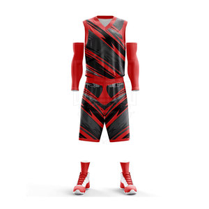 Fabricante de fábrica Kit de uniforme de baloncesto personalizado Kit de uniforme de baloncesto de último diseño - Product Image 1