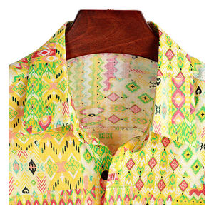 เสื้อวันหยุดผู้ชายแขนสั้นปุ่มลงเสื้อฮาวายลําลองสําหรับผู้ชายเสื้อวันหยุดชายหาดฤดูร้อน - Product Image 3