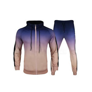 Conjunto de chándal personalizado con sublimación para hombre marca blanca talla XL ropa para correr con logotipo personalizado diseñado por el diseñador - Product Image 1