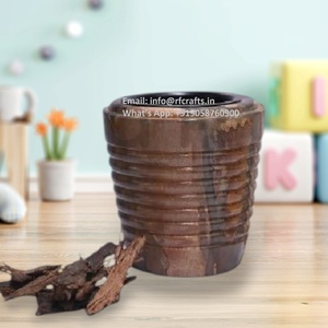 Quemador de incienso Bakhoor de resina epoxi de madera única con fragancia de soporte Oud de evaporador Medhkan y Mubkhara Dukhoon de India - Product Image 5