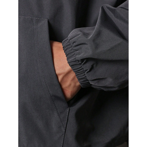 Coupe-vent urbain personnalisé pour hommes veste en toile légère avec capuche surdimensionnée coupe-vent imperméable pour Swishy Spring Fashion - Product Image 5